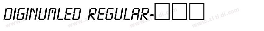DigiNumLED Regular字体转换